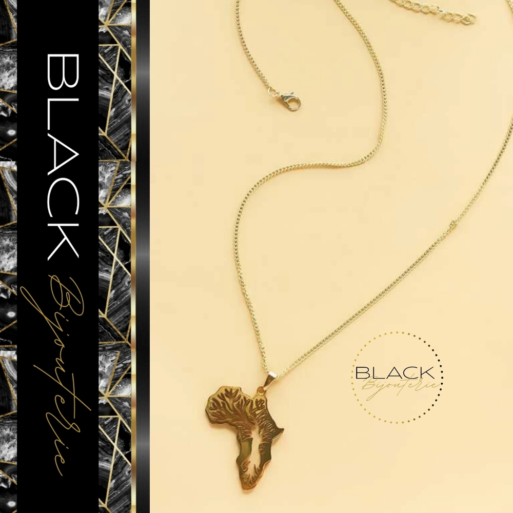 African roots gold necklace - Picture 2 of 3